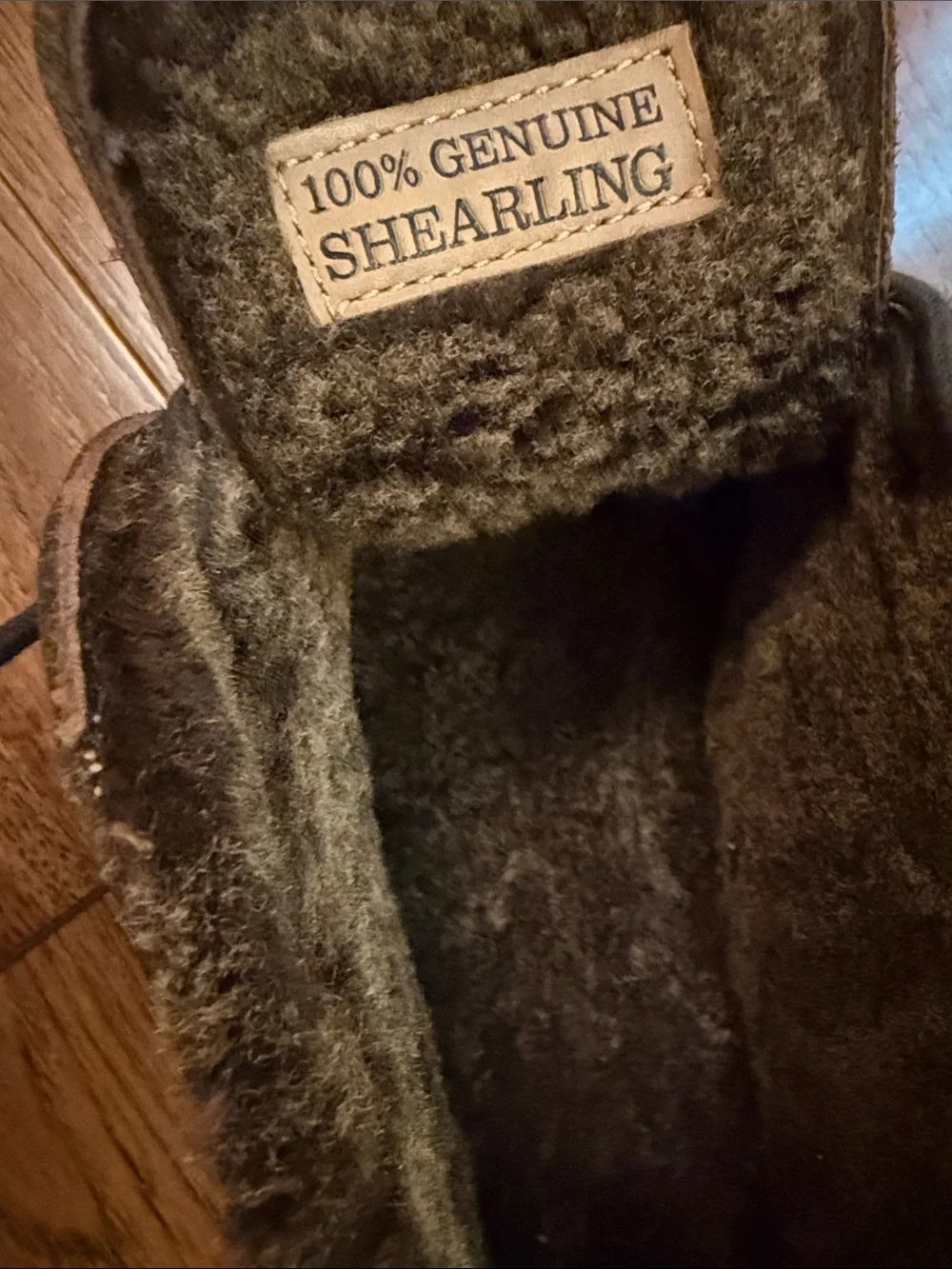 Johnston & Murphy Wallace Genuine Shearling Chukka Boot US 11 Brown Lace Up Boot